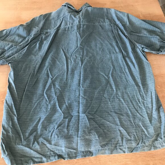 Tommy Bahama 100% Silk Hawaiian Shirt Men XXL Blue Floral Button Up Short Sleeve - Picture 2 of 12